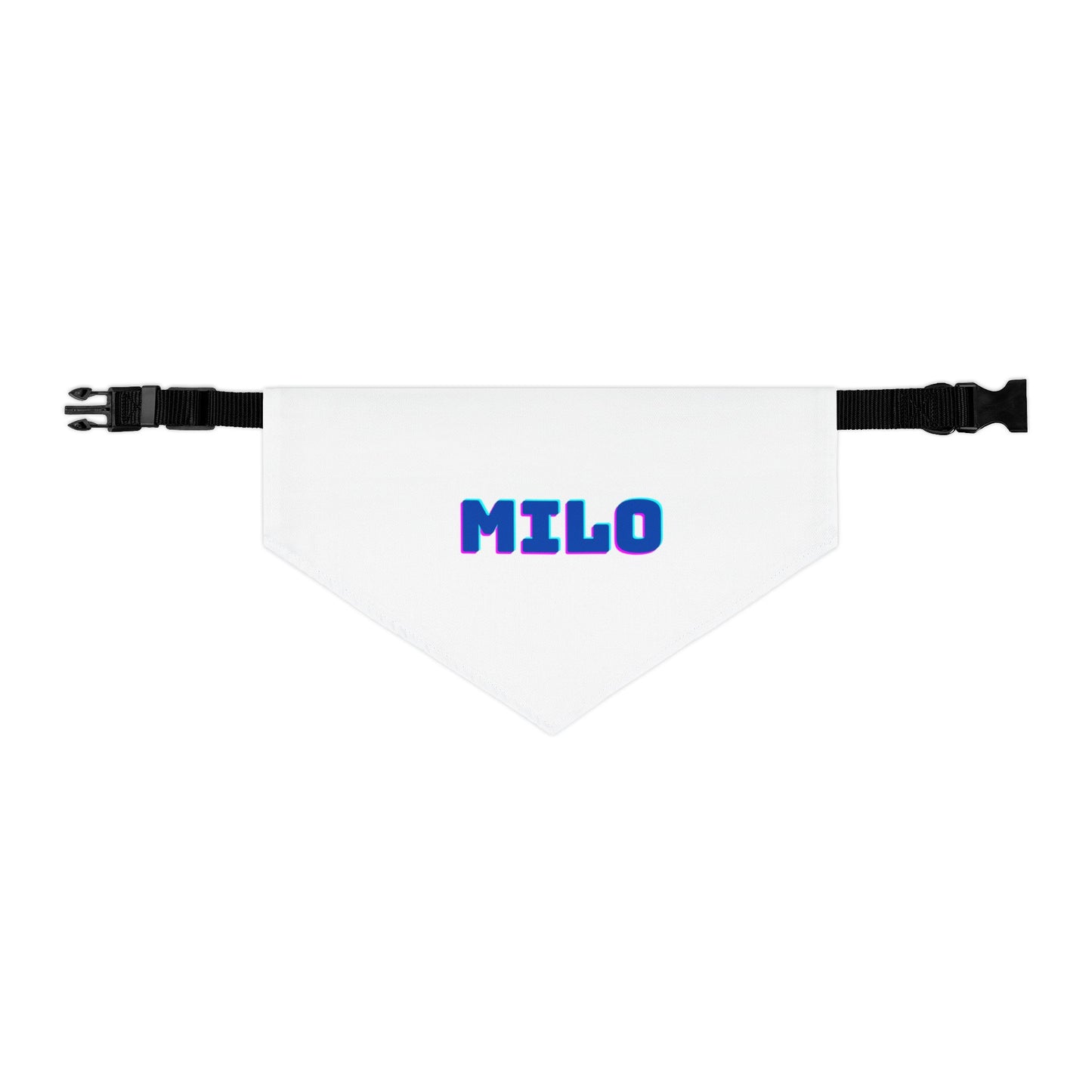 Custom Pet Name Bandana – Unique Collar for Your Furbaby | Milo