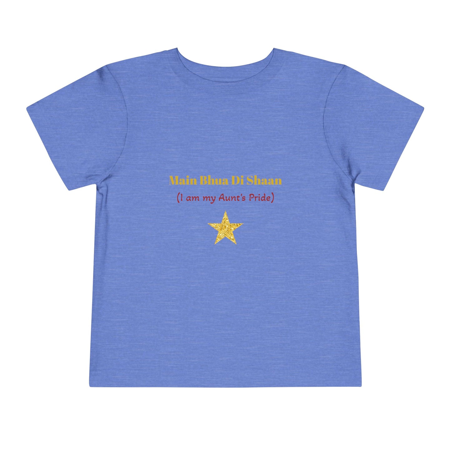 Main Bhua Di Shaan" Toddler Tee with Colorful Balloons – A Celebration of Family Pride for Special Moments