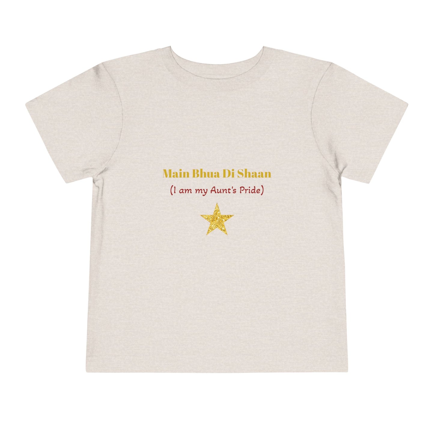 Main Bhua Di Shaan" Toddler Tee with Colorful Balloons – A Celebration of Family Pride for Special Moments