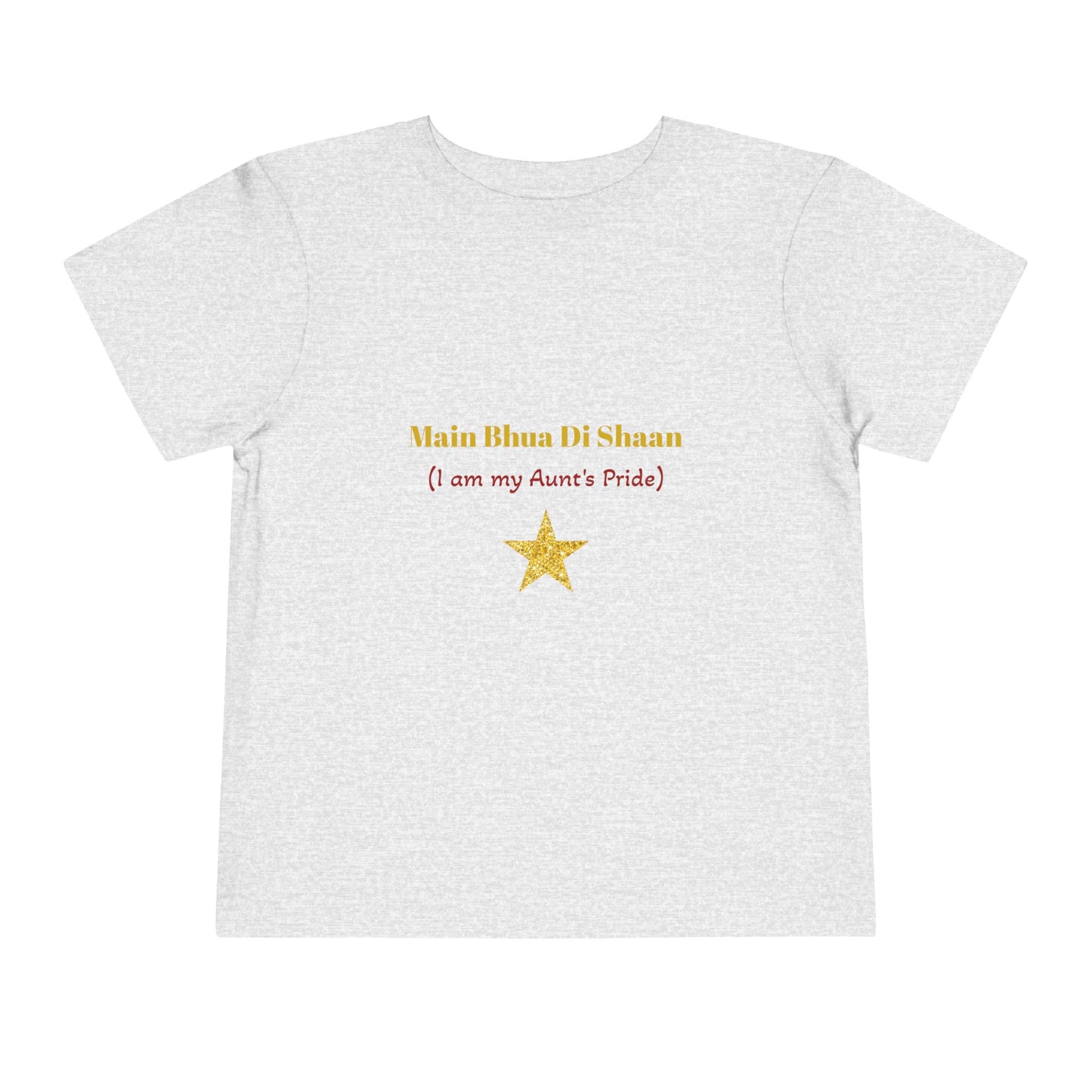 Main Bhua Di Shaan" Toddler Tee with Colorful Balloons – A Celebration of Family Pride for Special Moments