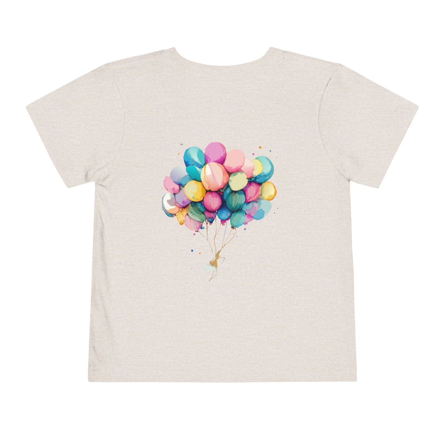 Main Bhua Di Shaan" Toddler Tee with Colorful Balloons – A Celebration of Family Pride for Special Moments
