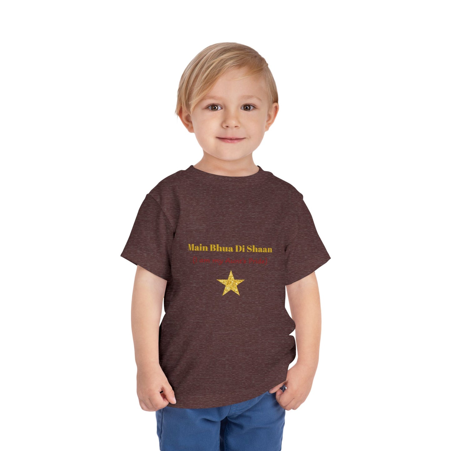 Main Bhua Di Shaan" Toddler Tee with Colorful Balloons – A Celebration of Family Pride for Special Moments
