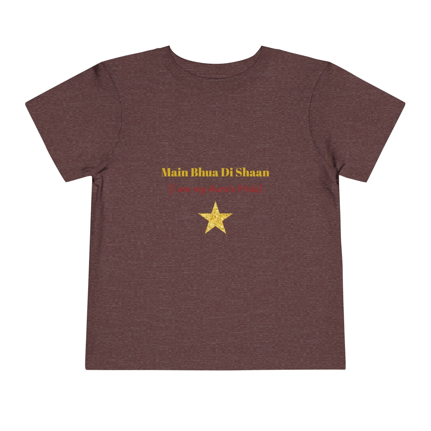 Main Bhua Di Shaan" Toddler Tee with Colorful Balloons – A Celebration of Family Pride for Special Moments