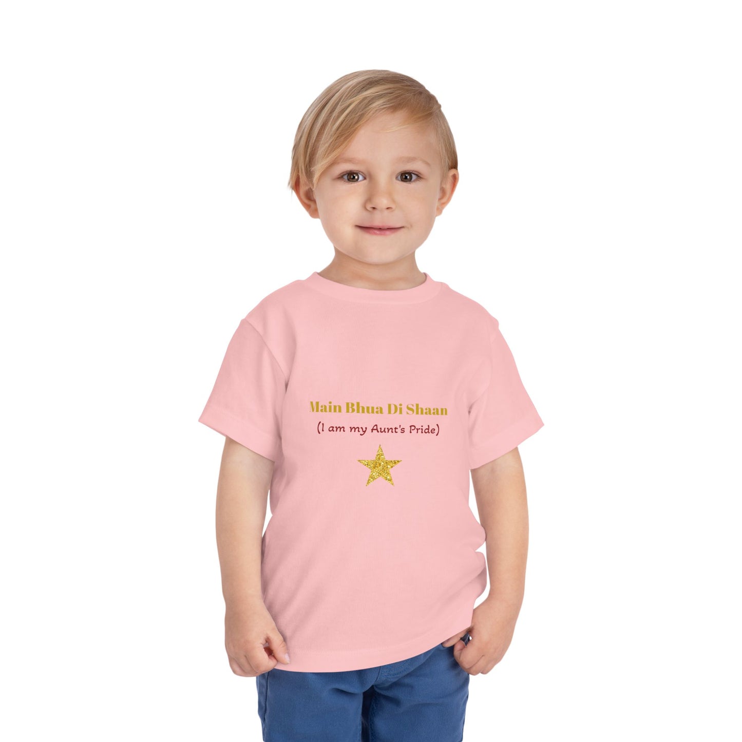 Main Bhua Di Shaan" Toddler Tee with Colorful Balloons – A Celebration of Family Pride for Special Moments