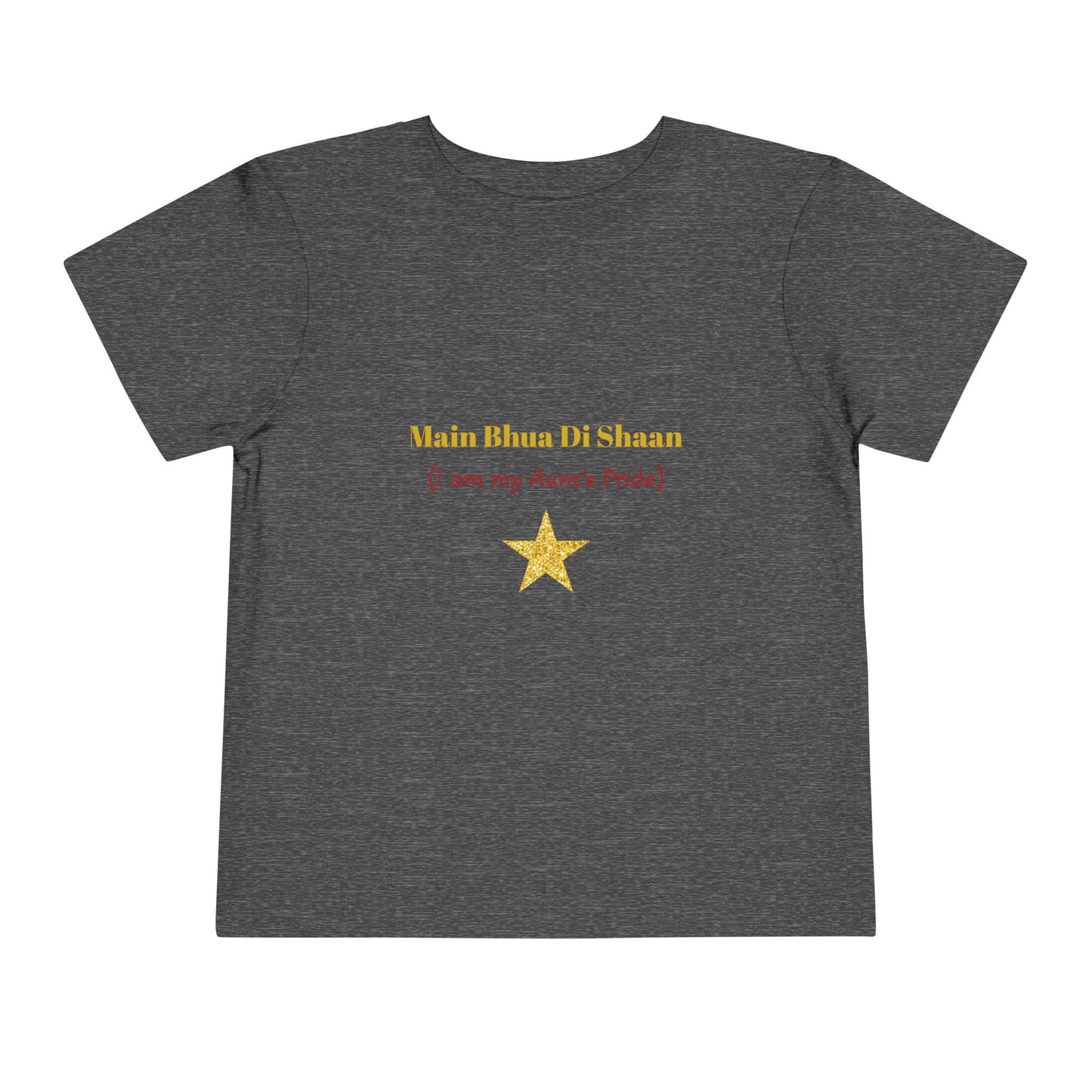 Main Bhua Di Shaan" Toddler Tee with Colorful Balloons – A Celebration of Family Pride for Special Moments