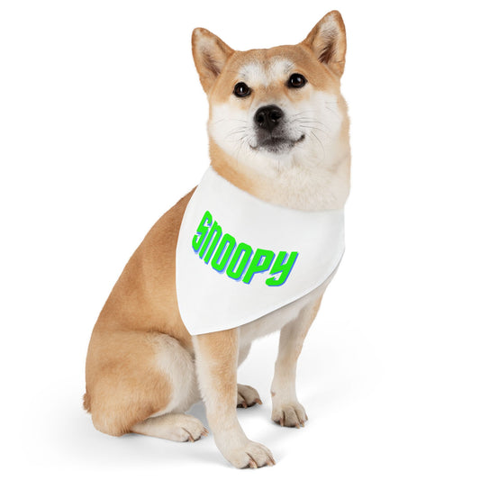 Custom Pet Name Bandana – Unique Collar for Your Furbaby | Snoopy