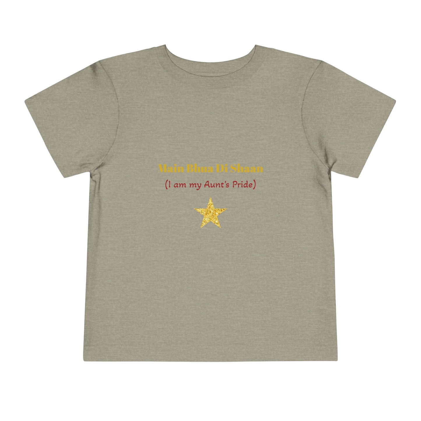 Main Bhua Di Shaan" Toddler Tee with Colorful Balloons – A Celebration of Family Pride for Special Moments